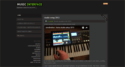 Desktop Screenshot of music-interface.com
